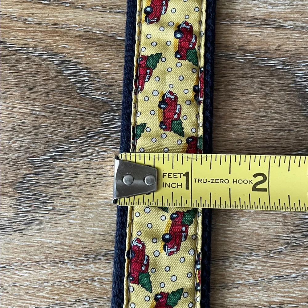 Vineyard Vines Boy's Xmas Truck and Tree Canvas Club Belt Yellow Sz 28